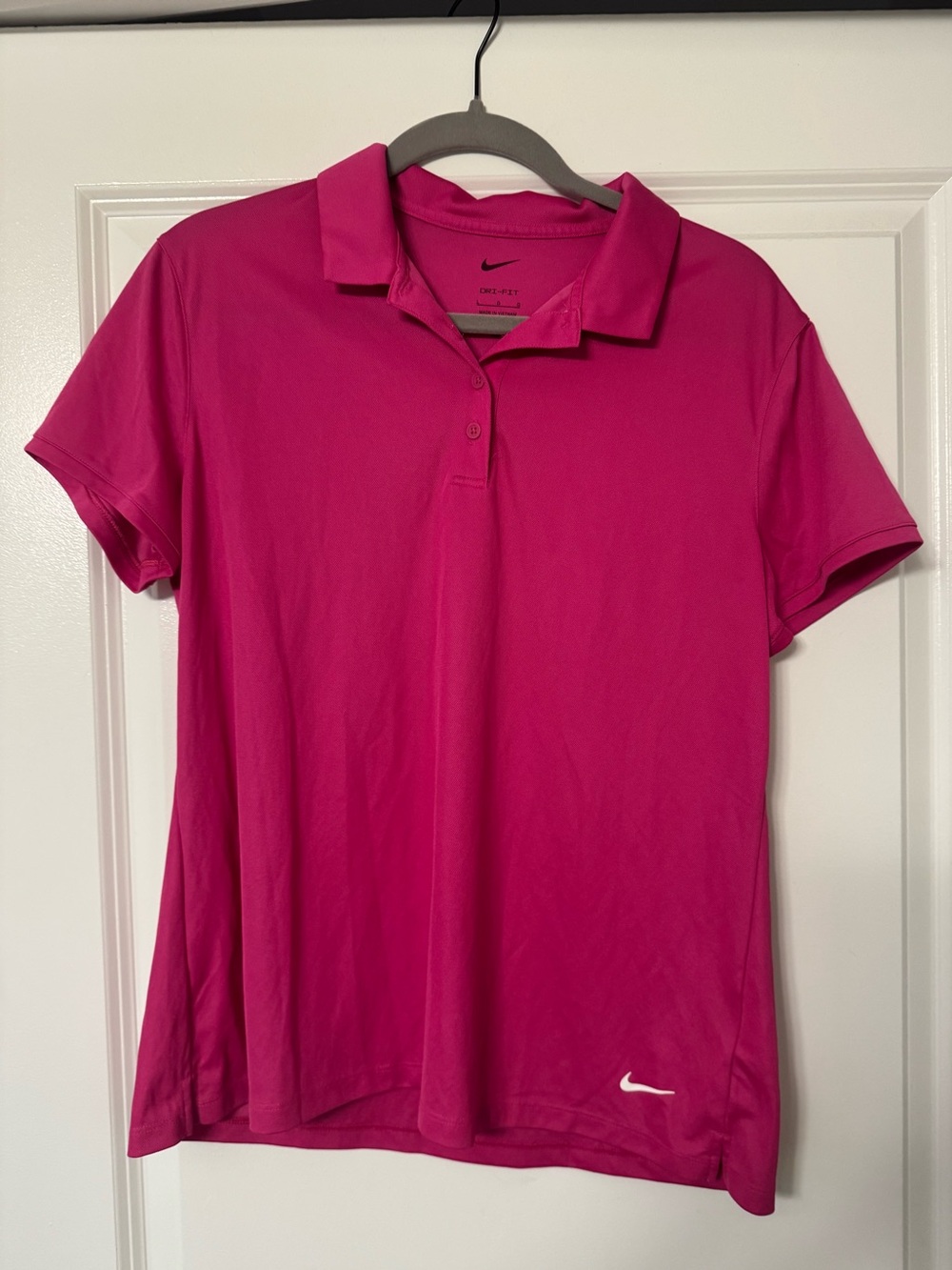 Nike Women’s Hot Pink Short-Sleeve Polo Shirt